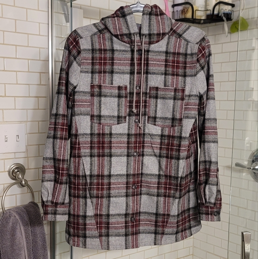 Pendleton Wool Flannel Button Up Plaid Jacket Swe… - image 2